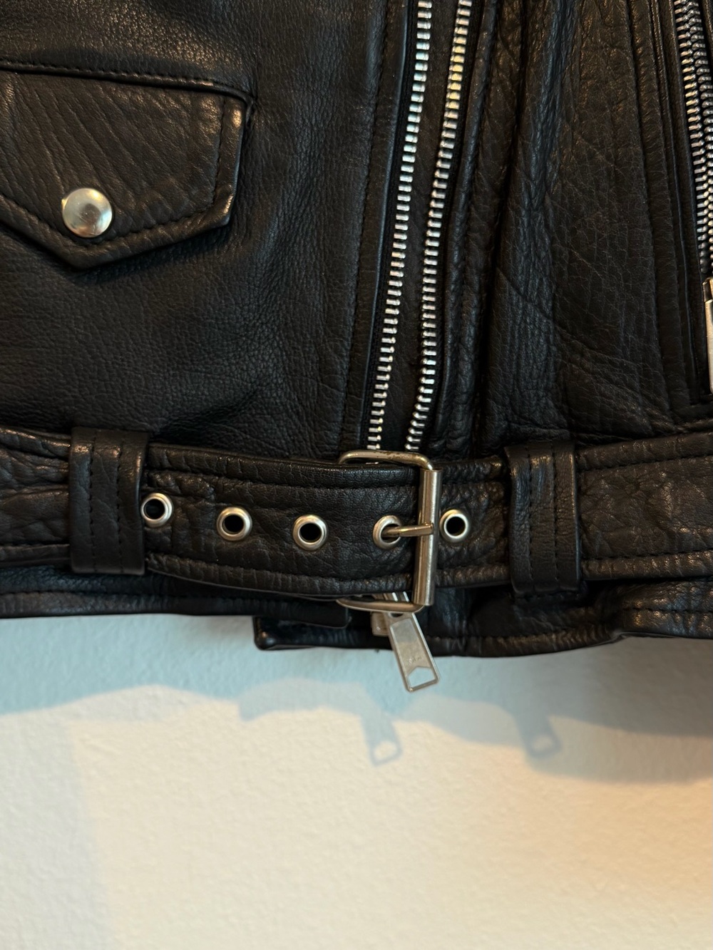 Vintage Genuine Leather Motorcycle Jacket - Picture 5 of 10